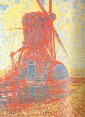 Mill by Sunlight (nn02), Piet Mondrian